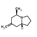 CAS#: 727985-42-4, (5R,8aR)-5-methyl-7-methylene-2,3,5,6,8,8a-hexahydro-1H-indolizine