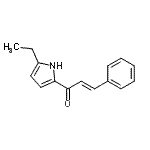 CAS 登录号：728008-72-8， (2E)-1-(5-乙基-1H-吡咯-2-基)-3-苯基-2-丙烯-1-酮