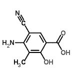 CAS#: 72817-94-8, 4-Amino-5-cyano-2-hydroxy-3-methylbenzoic acid