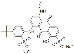 CAS#: 72828-68-3, Disodium 8-[(4-Tert-Butyl-2-Sulfonatophenyl)Amino]-1-Hydroxy-9,10-Dioxo-5-(Propan-2-Ylamino)Anthracene-2-Sulfonate
