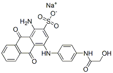 CAS#: 72829-41-5, Sodium 1-Amino-4-[[4-[(2-Hydroxyacetyl)Amino]Phenyl]Amino]-9,10-Dioxoanthracene-2-Sulfonate