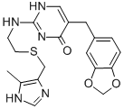 CAS#: 72830-39-8, 5-(1,3-Benzodioxol-5-Ylmethyl)-2-[2-[(5-Methyl-1H-Imidazol-4-Yl)Methylsulfanyl]Ethylamino]-3H-Pyrimidin-4-One Dihydrochloride