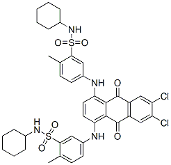 CAS#: 72845-49-9, N-(Cyclohexylmethyl)-2-[[6,7-Dichloro-4-[[2-(Cyclohexylmethylsulfamoyl)Phenyl]Amino]-9,10-Dioxoanthracen-1-Yl]Amino]Benzenesulfonamide