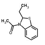 CAS#: 72889-11-3, 1-(2-Ethyl-1,3-benzothiazol-3(2H)-yl)ethanone