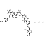 CAS 登录号：72894-18-9， 三钠4-氨基-6-[(4-氨基苯基)偶氮]-3-{[4-({4-[(2,4-二氨基苯基)偶氮]苯基}氨基)-3-磺酸苯基]偶氮}-5-羟基-2,7-萘二磺酸酯