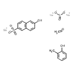 CAS#: 73003-46-0, trisodium; formaldehyde; 6-hydroxynaphthalene-2-sulfonate; o-cresol; sulfite