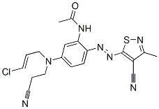 CAS#: 73019-24-6, N-[5-[(3-Chloroallyl)(2-Cyanoethyl)Amino]-2-[(4-Cyano-3-Methylisothiazol-5-Yl)Azo]Phenyl]Acetamide