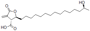 CAS#: 73036-29-0, (2S,3R)-2-[(14S)-14-Hydroxypentadecyl]-4-Methylidene-5-Oxooxolane-3-Carboxylic Acid