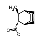 CAS 登录号：73163-93-6， (1S,2R,3S,4R)-3-甲基双环[2.2.2]辛-5-烯-2-甲酰氯