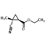 CAS#: 73178-41-3, Ethyl (1R,2R)-2-cyano-2-methylcyclopropanecarboxylate
