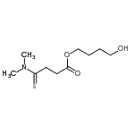 CAS#: 73199-73-2, 4-Hydroxybutyl 4-(dimethylamino)-4-thioxobutanoate
