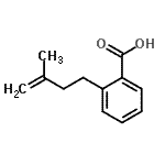 CAS 登录号：732249-06-8， 2-(3-甲基-3-丁烯-1-基)苯甲酸