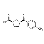 CAS 登录号：732252-10-7， (1R,3S)-3-(4-甲基苯甲酰)环戊烷羧酸
