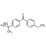 CAS#: 73242-05-4, [4-(2-Methyl-2-propanyl)phenyl][4-(methylsulfanyl)phenyl]methanone