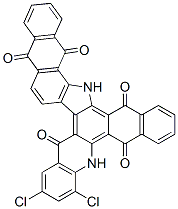CAS#: 73287-57-7, 7,9-Dichloro-6,20-Dihydro-5H-Naphtho(2,3-c)Naphth(2',3':6,7)Indolo(3,2-A)Acridine-5,11,14,19,21-Pentone