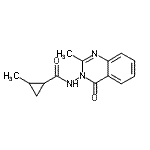 CAS#: 732992-32-4, 2-Methyl-N-(2-methyl-4-oxo-3(4H)-quinazolinyl)cyclopropanecarboxamide