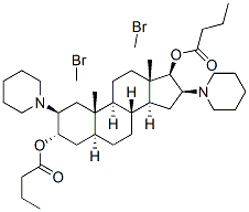CAS#: 73319-20-7, [(2S,3S,5S,8R,9S,10S,13S,14S,16S,17R)-3-Butanoyloxy-10,13-Dimethyl-2,16-Bis(1-Methylpiperidin-1-Ium-1-Yl)-2,3,4,5,6,7,8,9,11,12,14,15,16,17-Tetradecahydro-1H-Cyclopenta[a]Phenanthren-17-Yl] Butanoate Dibromide