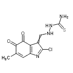 CAS#: 73355-53-0, 2-[(2-Chloro-6-methyl-4,5-dioxo-4,5-dihydro-3H-indol-3-ylidene)methyl]hydrazinecarbothioamide