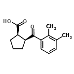 CAS 登录号：733740-17-5， (1R,2S)-2-(2,3-二甲基苯甲酰)环戊烷羧酸