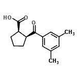 CAS#: 733740-22-2, (1R,2S)-2-(3,5-Dimethylbenzoyl)cyclopentanecarboxylic acid