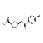 CAS#: 733740-36-8, (1R,3S)-3-[2-(4-Chlorophenyl)-2-oxoethyl]cyclopentanecarboxylic acid