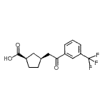 CAS#: 733740-46-0, (1R,3S)-3-{2-Oxo-2-[3-(trifluoromethyl)phenyl]ethyl}cyclopentanecarboxylic acid