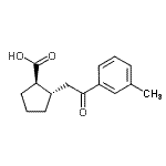 CAS#: 733740-53-9, (1R,2S)-2-[2-(3-Methylphenyl)-2-oxoethyl]cyclopentanecarboxylic acid