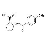 CAS 登录号：733740-54-0， (1R,2S)-2-[2-(4-甲基苯基)-2-氧代乙基]环戊烷羧酸