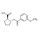 CAS#: 733740-56-2, (1R,2S)-2-[2-(3-Methoxyphenyl)-2-oxoethyl]cyclopentanecarboxylic acid