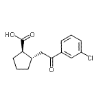 CAS#: 733740-63-1, (1R,2S)-2-[2-(3-Chlorophenyl)-2-oxoethyl]cyclopentanecarboxylic acid