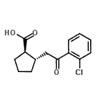 CAS#: 733740-68-6, (1R,2S)-2-[2-(2-Chlorophenyl)-2-oxoethyl]cyclopentanecarboxylic acid