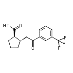 CAS#: 733740-74-4, (1R,2S)-2-{2-Oxo-2-[3-(trifluoromethyl)phenyl]ethyl}cyclopentanecarboxylic acid