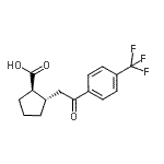 CAS#: 733740-75-5, (1R,2S)-2-{2-Oxo-2-[4-(trifluoromethyl)phenyl]ethyl}cyclopentanecarboxylic acid