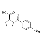 CAS#: 733740-87-9, (1R,2R)-2-(4-Cyanobenzoyl)cyclopentanecarboxylic acid