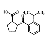 CAS#: 733741-08-7, (1R,2R)-2-(2-Isopropylbenzoyl)cyclopentanecarboxylic acid