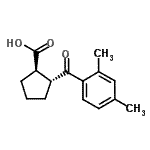 CAS#: 733741-14-5, (1R,2R)-2-(2,4-Dimethylbenzoyl)cyclopentanecarboxylic acid