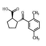 CAS 登录号：733741-15-6， (1R,2R)-2-(2,5-二甲基苯甲酰)环戊烷羧酸