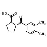 CAS 登录号：733741-19-0， (1R,2R)-2-(3,4-二甲基苯甲酰)环戊烷羧酸