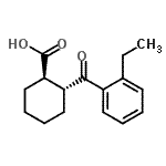 CAS#: 733742-76-2, (1R,2R)-2-(2-Ethylbenzoyl)cyclohexanecarboxylic acid