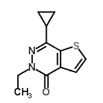 CAS 登录号：733745-59-0， 7-环丙基-5-乙基噻吩并[2,3-d]哒嗪-4(5H)-酮