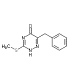 CAS 登录号：7338-74-1， 6-苄基-3-(甲硫基)-1,2,4-三嗪-5(2H)-酮