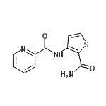 CAS#: 733806-30-9, N-(2-Carbamoyl-3-thienyl)-2-pyridinecarboxamide