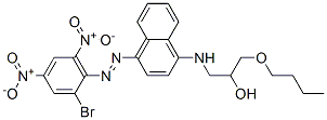 CAS#: 73384-73-3, 1-[[4-[(2-Bromo-4,6-Dinitrophenyl)Azo]-1-Naphthyl]Amino]-3-Butoxypropan-2-Ol