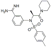 CAS 登录号：73438-63-8， 3-[2-[(4-甲基苯基)磺酰基氨基]-3-氧代-3-哌啶-1-基丙基]苯甲脒
