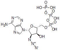 CAS#: 73449-06-6, [(2R,3S,4R,5R)-5-(6-Aminopurin-9-Yl)-4-Azido-3-Hydroxyoxolan-2-Yl]Methyl (Hydroxy-Phosphonooxyphosphoryl) Hydrogen Phosphate