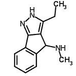 CAS#: 734494-53-2, 3-Ethyl-N-methyl-2,4-dihydroindeno[1,2-c]pyrazol-4-amine