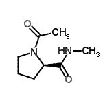 CAS 登录号：73462-80-3， 1-乙酰基-N-甲基-D-脯氨酰胺