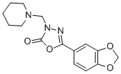 CAS 登录号：73484-52-3， 5-(1,3-苯并二氧戊环-5-基)-3-(哌啶-1-基甲基)-1,3,4-恶二唑-2-酮