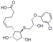 CAS#: 73523-00-9, (Z)-7-[(1S,2R,3R,5S)-2-[(2S)-3-(3-Chlorophenoxy)-2-Hydroxypropyl]Sulfanyl-3,5-Dihydroxycyclopentyl]Hept-5-Enoic Acid