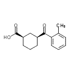 CAS#: 735269-68-8, (1R,3S)-3-(2-Methylbenzoyl)cyclohexanecarboxylic acid